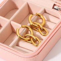 Wholesale Fashion 18k Gold-plated Stainless Steel Gold Chain Earrings Nihaojewelry main image 5