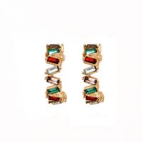 Wholesale Jewelry C-shaped Color Diamond Earring Nihaojewelry main image 6