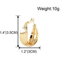 Alliage Simple Enroulement Géométrique Petites Boucles D&#39;oreilles Bijoux En Gros Nihaojewelry main image 6