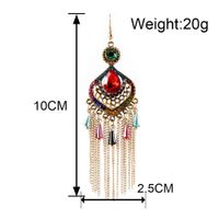 Alloy Color Diamond Geometric Ethnic Style Long Earrings Wholesale Jewelry Nihaojewelry main image 6