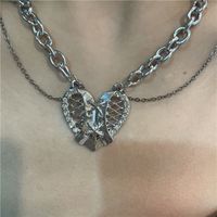 Wholesale Hollow Heart Titanium Steel Double Tassel Necklace Nihaojewelry main image 1