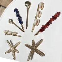 Pearl Shell Starfish Hairpin 4-pieces Set Wholesale Jewelry Nihaojewelry main image 6