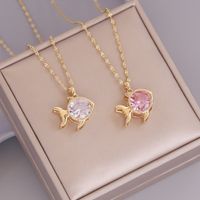 Fashion Fish 304 Stainless Steel Metal Plating 18K Gold Plated Women'S main image 1