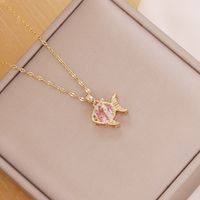 Fashion Fish 304 Stainless Steel Metal Plating 18K Gold Plated Women'S main image 5