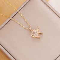 Fashion Fish 304 Stainless Steel Metal Plating 18K Gold Plated Women'S main image 6