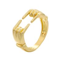 Wholesale Jewelry Finger Hug Shape Copper Ring Nihaojewelry main image 3