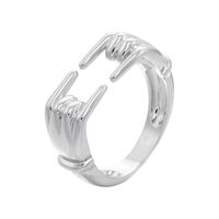 Wholesale Jewelry Finger Hug Shape Copper Ring Nihaojewelry main image 4