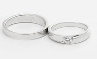 Korean Simple Solid Color Couple Pair Ring Wholesale Nihaojewelry main image 3