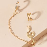 Wholesale Jewelry Snake-shaped Stud Long One-piece Chain Ear Clip Nihaojewelry main image 4