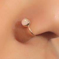 Wholesale Jewelry Opal U-shaped Copper Nose Clip Nihaojewelry main image 1