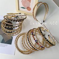 En Gros Baroque Strass Perles Alliage Mince Bande De Cheveux Nihaojewelry main image 3