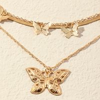 Großhandel Mehrschichtige Halskette Mit Schmetterlingsquaste Nihaojewelry main image 4