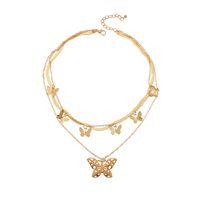 Großhandel Mehrschichtige Halskette Mit Schmetterlingsquaste Nihaojewelry main image 6