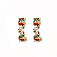 Wholesale Jewelry C-shaped Color Diamond Earring Nihaojewelry sku image 3