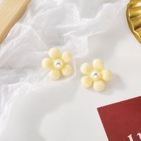 Acrylfarbe Perlenblume Süße Ohrringe Großhandel Schmuck Nihaojewelry sku image 2