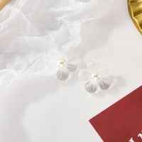 Boucles D&#39;oreilles Mignonnes De Fleur De Perle De Couleur Acrylique Bijoux En Gros Nihaojewelry sku image 5