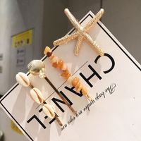 Pearl Shell Starfish Hairpin 4-pieces Set Wholesale Jewelry Nihaojewelry sku image 6