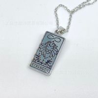 Wholesale Painting Oil Tarot Brand Pendant Stainless Steel Necklace Nihaojewelry sku image 5