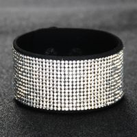 Wholesale Jewelry Retro Full Of Diamond Wide Bracelet Nihaojewelry sku image 4
