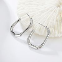 Geometric Metal Square Punk Style Earrings Wholesale Jewelry Nihaojewelry sku image 4