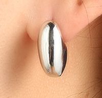 Metal Geometric Small Bean Irregular Simple Earrings Wholesale Jewelry Nihaojewelry sku image 2