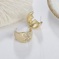 Metal Geometric Small Bean Irregular Simple Earrings Wholesale Jewelry Nihaojewelry sku image 7