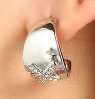 Metal Geometric Small Bean Irregular Simple Earrings Wholesale Jewelry Nihaojewelry sku image 8