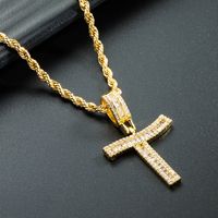 Wholesale 26 English Letter Pendant Copper Gold-plated Zircon Necklace Nihaojewelry sku image 20
