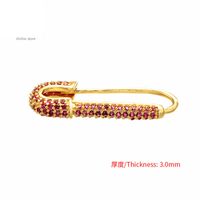 Wholesale Fashion Micro-inlaid Color Zircon Pin Copper Earrings Nihaojewelry main image 6