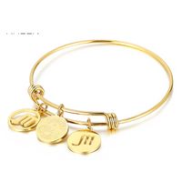 Fashion Circle Titanium Steel 18K Gold Plated In Bulk main image 2