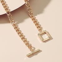 Cross-border New Arrival Hip-hop Street Ot Buckle Necklace European And American Personalized Street Clavicle Chain Creative Street Shot Sweater Chain Men And Women main image 3