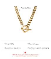 Cross-border New Arrival Hip-hop Street Ot Buckle Necklace European And American Personalized Street Clavicle Chain Creative Street Shot Sweater Chain Men And Women main image 4