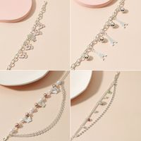 Wholesale New Multi-layer Round Bead Butterfly Pendant Anklet Nihaojewelry main image 5