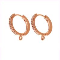 Wholesale Color Micro-inlaid Zircon Copper Ear Clip Nihaojewelry sku image 7