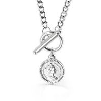 Wholesale Queen Coin Stainless Steel Necklace Nihaojewelry sku image 1