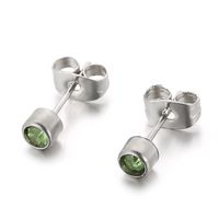 Stainless Steel Rhinestone Simple Earrings Wholesale Jewelry Nihaojewelry sku image 20