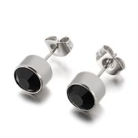 Stainless Steel Rhinestone Simple Earrings Wholesale Jewelry Nihaojewelry sku image 15