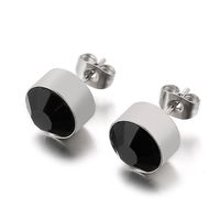 Stainless Steel Rhinestone Simple Earrings Wholesale Jewelry Nihaojewelry sku image 17