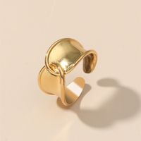 Wholesale Simple Twisted Weave Cross Open Copper Ring Nihaojewelry sku image 1