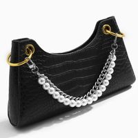 White Gold Alloy Pearl Bag Chain main image 3