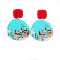 Acrylic Christmas Heart Geometric Earrings Wholesale Jewelry Nihaojewelry sku image 1