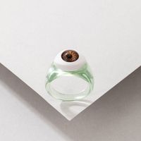 Wholesale Creative Acrylic Brown Demon Eye Ring Nihaojewelry main image 1