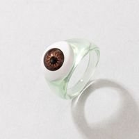 Wholesale Creative Acrylic Brown Demon Eye Ring Nihaojewelry sku image 1