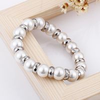 European And American Fashion Simple White Turquoise Beaded Bracelet Personality Hipster Women's Elastic String Bracelet Wholesale main image 4