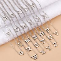 Fashion Letter Titanium Steel Plating 18K Gold Plated Women'S Necklace main image 5