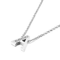 Fashion Letter Titanium Steel Plating 18K Gold Plated Women'S Necklace sku image 1