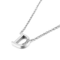 Fashion Letter Titanium Steel Plating 18K Gold Plated Women'S Necklace sku image 4