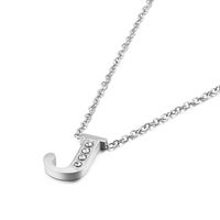 Fashion Letter Titanium Steel Plating 18K Gold Plated Women'S Necklace sku image 10