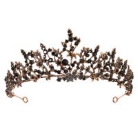 Korean New Fairy Bridal Rhinestone  Branches And Leaves Vines Forest Crown Wedding Hair Accessories sku image 1