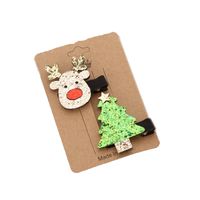 Cute Christmas Elk Tree Suit Hairpin Wholesale Nihaojewelry main image 6
